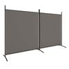 vidaXL 2-tlg. Paravent Anthrazit 348x180 cm Stoff