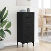vidaXL Sideboard Schwarz Eichen-Optik 34,5 x 34 x 90 cm Holzwerkstoff