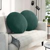 vidaXL Sitzkissen 2 pcs Dunkelgr&uuml;n &Oslash; 80 x 29 cm Samt