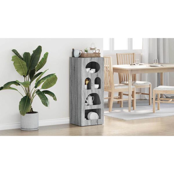 vidaXL Sideboard Graues Sonoma 40 x 35 x 100,5 cm Holzwerkstoff
