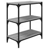 vidaXL B&uuml;cherregal Grau Sonoma 60x33x70,5 cm Holzwerkstoff und Stahl
