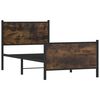 vidaXL Metallbett ohne Matratze R&auml;uchereiche 90x190 cm