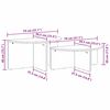 vidaXL Couchtisch 2 pcs Natur Massivholz Kiefer
