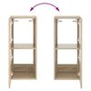 vidaXL TV-Wandschrank mit LED-Leuchten Sonoma-Eiche 30,5x35x70 cm