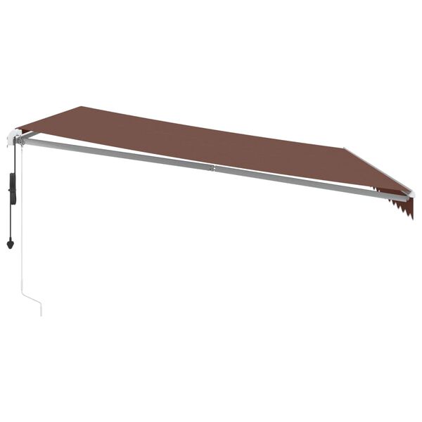 vidaXL Markise Automatisch Braun 450x350 cm