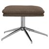 vidaXL Fu&szlig;hocker Taupe 60x60x35 cm Stoff