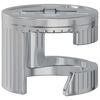 vidaXL Zapfenschloss-Muttern 2 pcs Silber 15 x 11,5 mm Stahl
