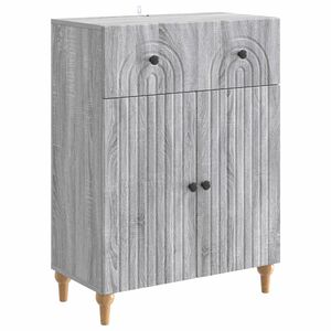 vidaXL Sideboard Sonoma-Grau 66 x 34,5 x 90 cm Holzwerkstoff