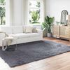 vidaXL Kunstschaffell Teppich Tafalla Anthrazit 200 x 280 cm Polyester