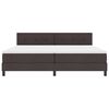 vidaXL Boxspringbett mit Matratze Dunkelbraun 200 x 200 cm Stoff