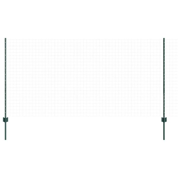 vidaXL Zaunpfosten 11 pcs Gr&uuml;n 120 cm Stahl
