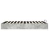vidaXL Ottoman Bettgestell Beton Grau 120 x 200 cm Holzwerkstoff