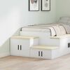 vidaXL Aufbewahrungsschrank 2 pcs Wei&szlig; 118 x 41 x 40 cm Holzwerkstoff