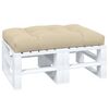 vidaXL Palettenkissen Beige 120x80x12 cm Stoff