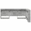 vidaXL Aufbewahrungskopfteil Beton Grau 207,5 x 137,5 x 76,5 cm