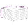 vidaXL 7-tlg. Garten-Lounge-Set mit Kissen Schwarz Poly Rattan