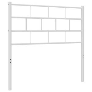 vidaXL Ersatz-Kopfteil Metall Wei&szlig; 75 cm