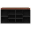 vidaXL Schuhbank Schwarz 103x30x48 cm Holzwerkstoff