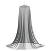 vidaXL Moskito-Netz f&uuml;r das Bett 3 pcs 156 Mesh Schwarz ⌀56 x 220 cm