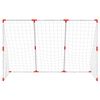 vidaXL Fußballtor für Kinder mit Bällen 2-in-1 Weiß 184x64x124 cm
