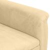 vidaXL Relaxsessel mit Aufstehhilfe Creme Wildleder-Optik