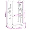 vidaXL Brennholzregal 40x30x80 cm Wetterfester Stahl
