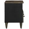 vidaXL TV-Schrank Hellgrau 70x33,5x46 cm Massivholz Mango
