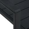 vidaXL Gartenst&uuml;hle 4 Stk. Schwarz HDPE Holz-Optik