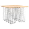 vidaXL Gartentisch aus Gabionen 100x102x72 cm Massivholz Kiefer