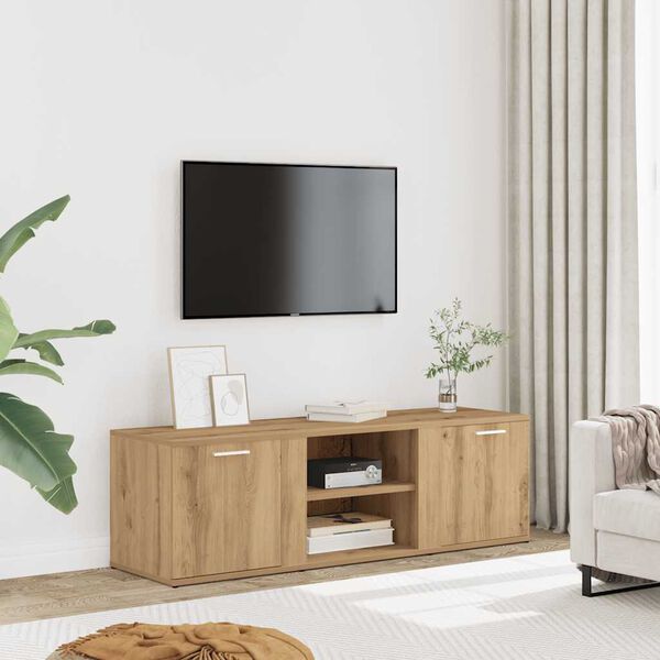 vidaXL TV-Schrank Artisan-Eiche 120x34x37 cm Holzwerkstoff