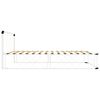 vidaXL Bettgestell Wei&szlig; Metall 100&times;200 cm