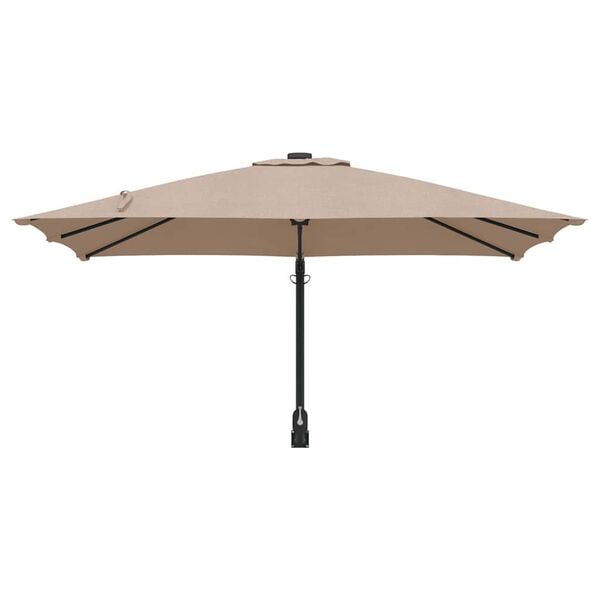 vidaXL Garten-Sonnenschirm Taupe 248,5 x 247,5 x 160 cm
