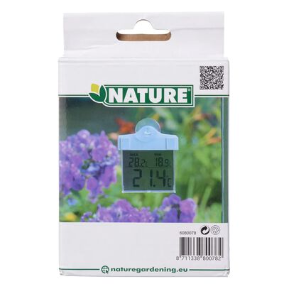 Nature Digitales Fensterthermometer 13x10x3 cm 6080078