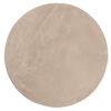 vidaXL Teppich HUARTE Kurzflor Weich und Waschbar Sandfarben &Oslash; 100 cm