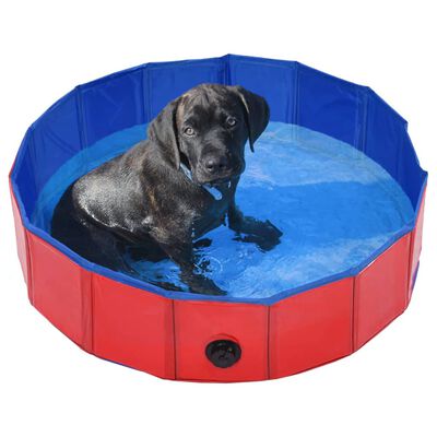 Animal Boulevard Haustier-Pool Cooling M 80x80x20 cm Rot/Blau