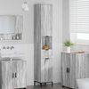 vidaXL Badezimmerschrank mit Speicher Graues Sonoma 31,5 x 33 x 190 cm