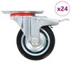 vidaXL 24 Stk. Lenkrollen 75 mm