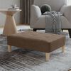 vidaXL Fu&szlig;hocker Braun 78x56x32 cm Stoff