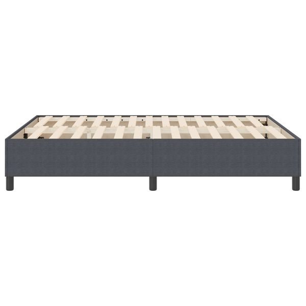 vidaXL Plattformbettgestell Dunkelgrau 140 x 200 cm Stoff