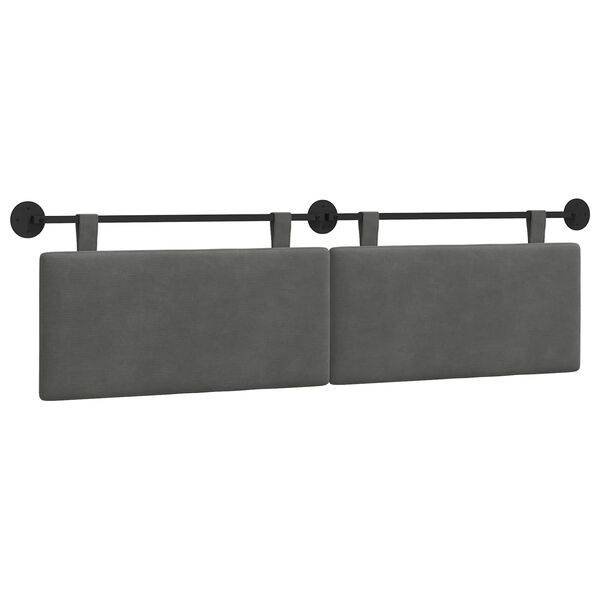 vidaXL H&auml;ngevorderseite Uni Dunkelgrau 190 x 55 x 5 cm Cordstoff