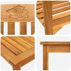 vidaXL Gartenrosen-Lounge-Set 4 pcs Natur Massivholz Akazie