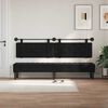 vidaXL H&auml;ngevorderseite Wandmontiert Schwarz 210 x 55 x 5 cm Samt