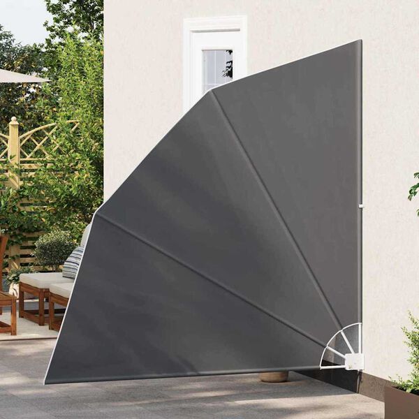 vidaXL Balkon Sichtschutz Schwarz 210 x 210 cm Polyester