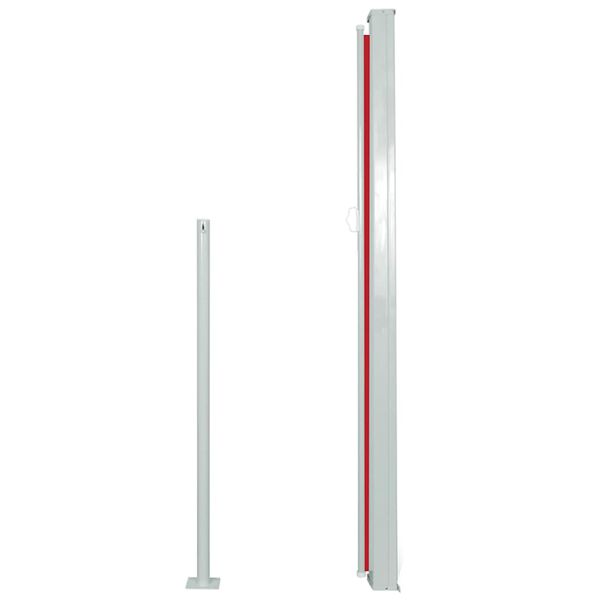 vidaXL Ausziehbare Seitenmarkise 120x300 cm Rot