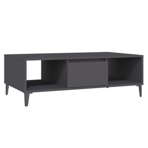 vidaXL Couchtisch Grau 103,5x60x35 cm Holzwerkstoff