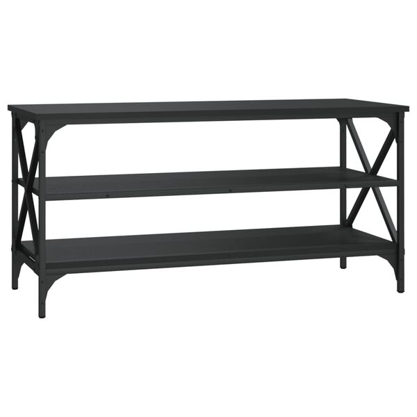 vidaXL TV-Schrank Schwarz 100x40x50 cm Holzwerkstoff
