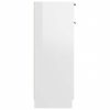 vidaXL Badschrank Hochglanz-Wei&szlig; 32x33,5x90 cm Holzwerkstoff