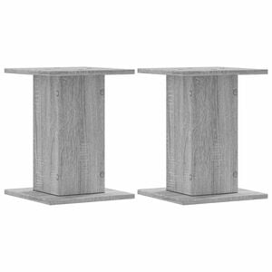 vidaXL Lautsprecherst&auml;nder 2 Stk. Grau Sonoma 30x30x40cm Holzwerkstoff