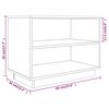 vidaXL Schuhschrank Grau 60x34x45 cm Massivholz Kiefer