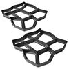 vidaXL Pflasterform f&uuml;r den Garten 42 x 42 x 4 cm 2er-Set